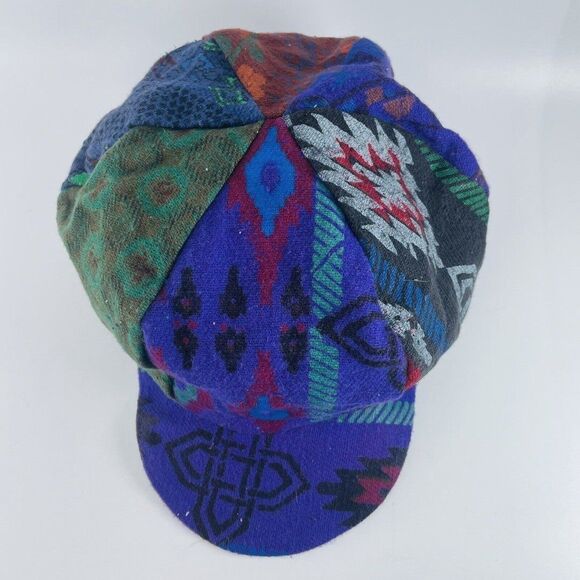 Vintage Rasta Beret Tam Bonet Beanie Cap Hippie Reggae Style Purple Green Avatar - Picture 3 of 10